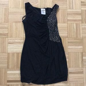 Decode 1.8 dress w/ gold & silver metal grommets